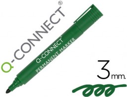 Rotulador Q-Connect tinta verde punta redonda